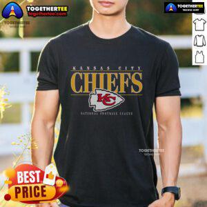 Premium Kansas City Chiefs Signature Bar T-Shirt featuring bold team graphics for fans and collectors.