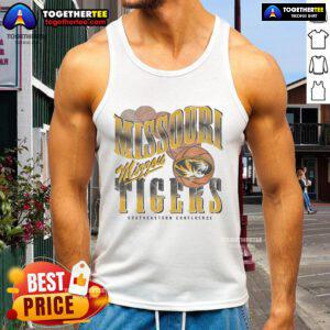 Alt Text: Premium Missouri Tigers Baller Bounce Tank Top featuring vibrant team colors and logo, perfect for game day wear.
