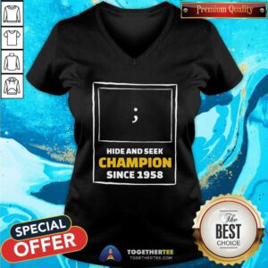 Pretty Hide And Seek Champion Since 1958 V-neck