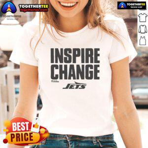 Pretty New York Jets Inspire Change Ladies Tee featuring vibrant team colors and stylish design for female fans.
