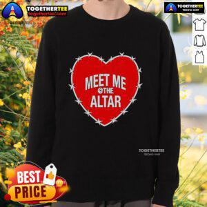 Alt Text: Cozy 'Top Meet Me At The Altar Heart Sweatshirt' in soft fabric, perfect for casual outings or cozy nights in.