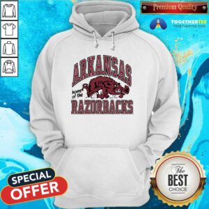 Top University Of Arkansas Vault Slobbering Hog Hoodie