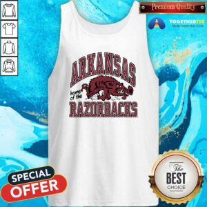Top University Of Arkansas Vault Slobbering Hog Tank-top