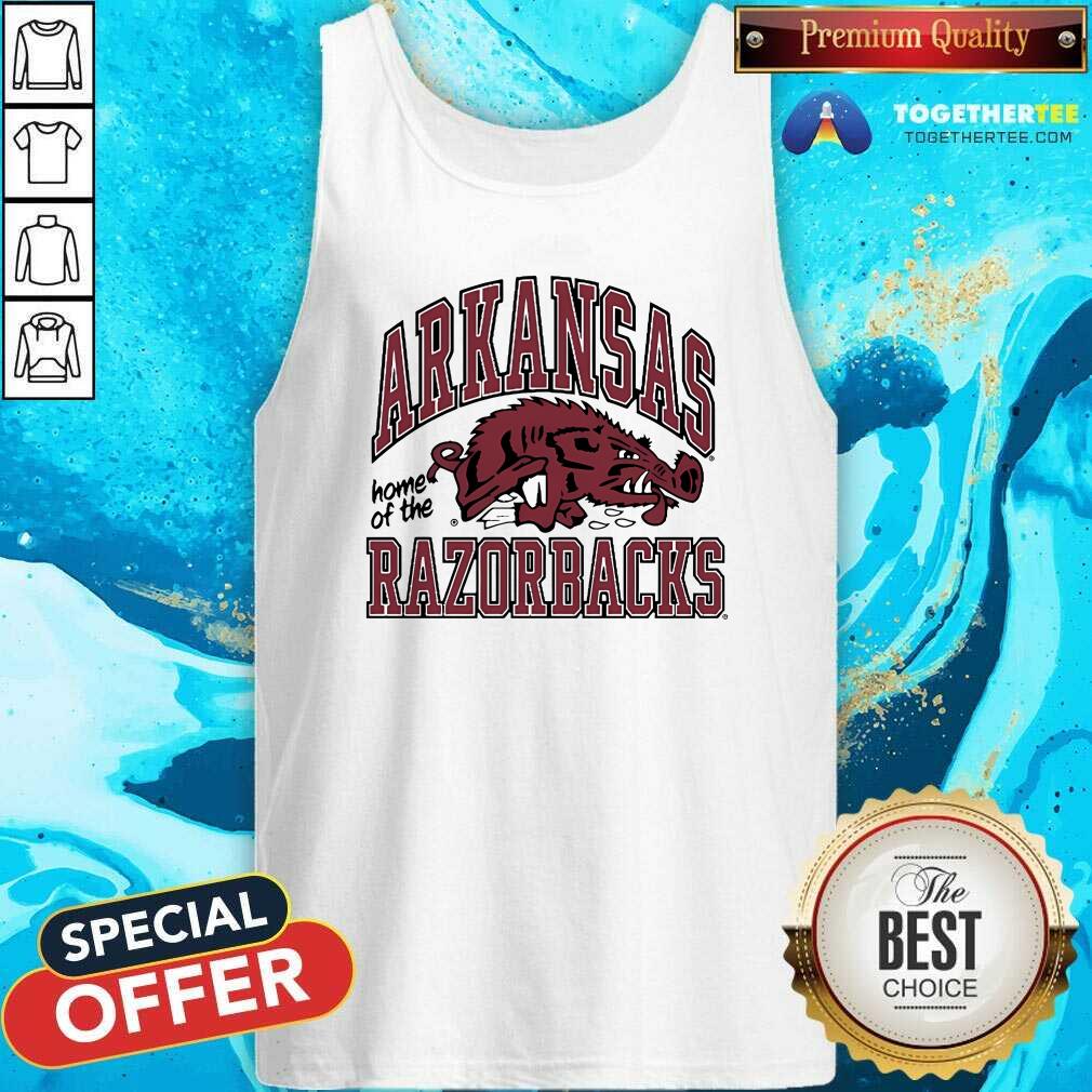 Top University Of Arkansas Vault Slobbering Hog Tank-top