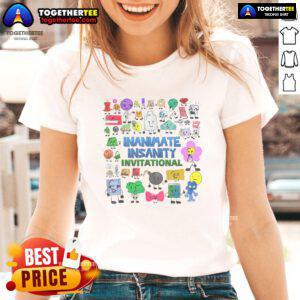 Alt Text: Official Creator Ink Inanimate Insanity Invitational Ladies Tee featuring vibrant graphics and comfortable fit.