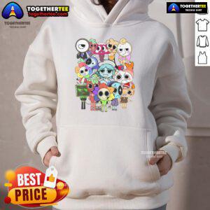 Official Dandy World Characters Hoodie featuring vibrant character designs on a cozy, stylish pullover for fans.