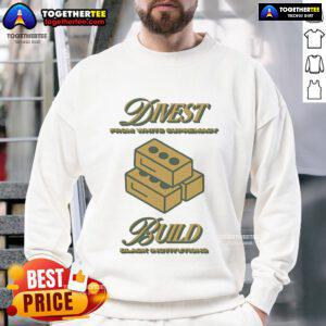 Official sweatshirt from the 'Build Black Institutions' campaign against white supremacy, promoting empowerment and unity.
