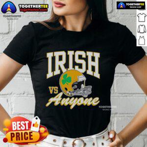 Official Irish vs Anyone Ladies Tee featuring a bold design and vibrant colors, perfect for Irish pride events.