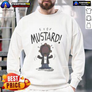Official Kendrick Lamar Mustard Meme Sweatshirt featuring vibrant graphics and streetwear style for fans and collectors.