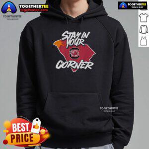 Official South Carolina Football Stay In Your Corner Hoodie, featuring team colors and logo, perfect for fans and game day.