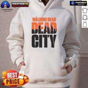 Official The Walking Dead Dead City Skyline Hoodie featuring a striking skyline design, perfect for fans of the series.