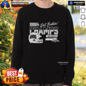 Premium 2024 Ohio University Football Champs Sweatshirt featuring team colors and logo, perfect for fans and alumni.