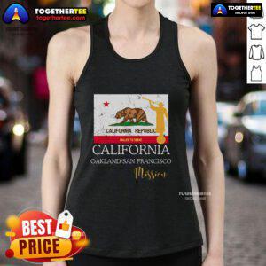 Pretty California Oakland San Francisco Mormon LDS Mission tank top featuring vibrant design and comfortable fit.