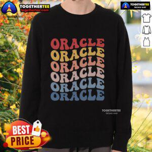 Stylish Pretty Oracle Groovy Retro Sweatshirt featuring vibrant colors and a cozy design, perfect for casual wear.