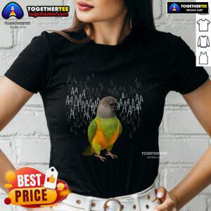 Top Screaming Senegal Parrot design on a stylish ladies tee, perfect for bird lovers and fashion enthusiasts.