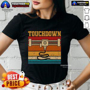 Funny retro 3D printer graphic on vintage ladies tee, showcasing a unique design perfect for 3D printing enthusiasts.