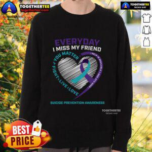 Top You Matter Prevention Friend Suicide Awareness Sweatshirt in vibrant colors promoting mental health support.