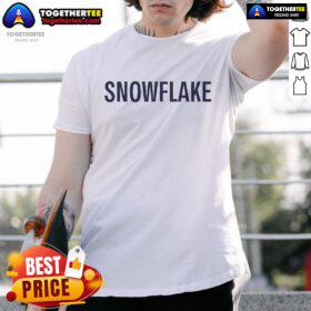 Official Donald J Trump The Democrats Snowflake T-Shirt showcasing a bold political statement and unique design for supporters.