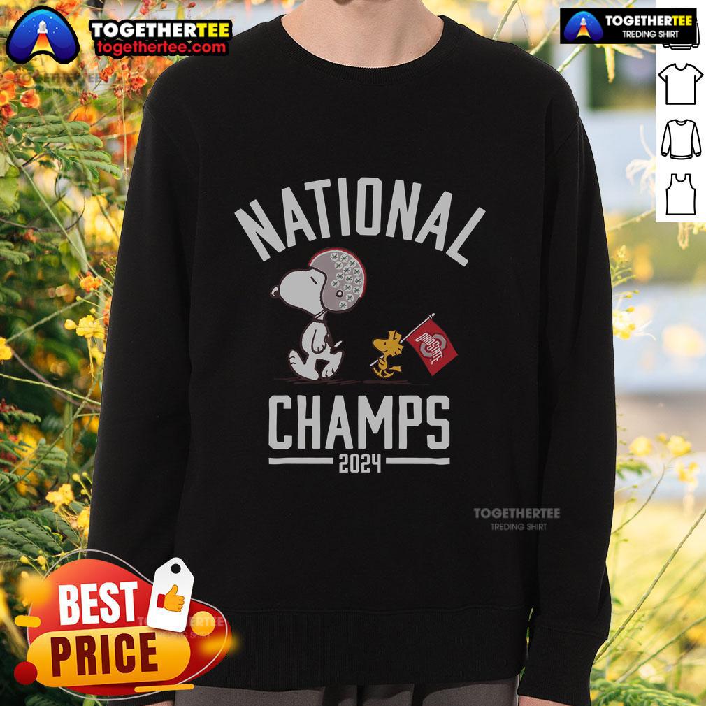 Top Peanuts X Ohio State 2024 Football National Champs Sweatshirt Top Peanuts X Ohio State 2024 Football National Champs Sweatshirt featuring vibrant team colors and iconic graphic design.