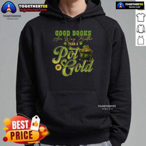 Stylish hoodie for published authors celebrating St. Patrick's Day, perfect for book writers and publishers.