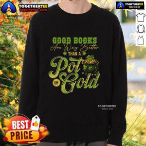 Cozy sweatshirt for authors featuring a festive St. Patrick's Day design, perfect for published writers and publishers.
