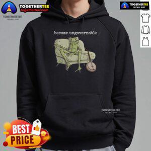 Funny 'Top Weird Frog Meme' hoodie featuring a cursed toad design, perfect for meme lovers and unique fashion enthusiasts.