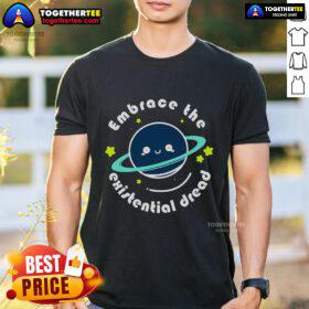 Alt Text: Funny Embrace The Dread T-Shirt featuring a humorous design perfect for casual wear and expressing a carefree attitude.