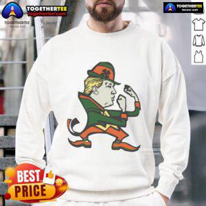 Funny Trump St. Patrick's Day sweatshirt featuring a playful design perfect for celebrating St. Paddy's Day in style.