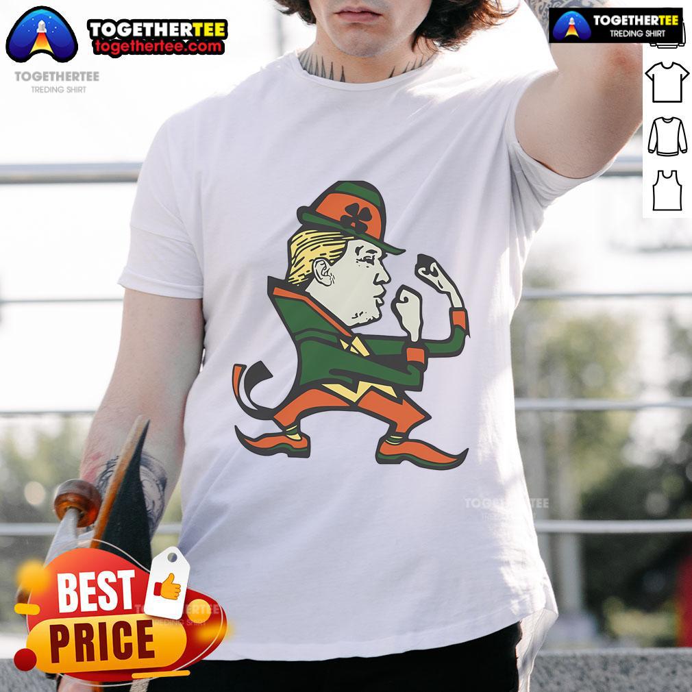 Funny Trump St. Patrick's Day T-shirt featuring a playful design perfect for celebrating St. Paddy's Day with humor.