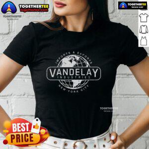 Alt Text: Vandelay Industries Ladies Tee from Official Imports & Exports, featuring a stylish design in New York City.