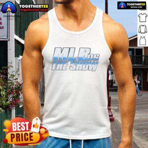 Official MLB The Show 06 logo tank top featuring vibrant graphics, perfect for baseball fans and gamers.