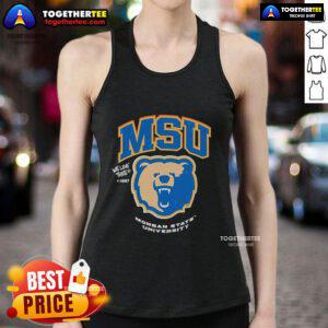 Official Morgan State University tank top from The Yard Essentials, featuring a stylish design perfect for fans.