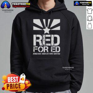 Official Vintage Red For Ed Arizona Hoodie featuring a bold design and cozy fit, perfect for fans of Arizona pride.