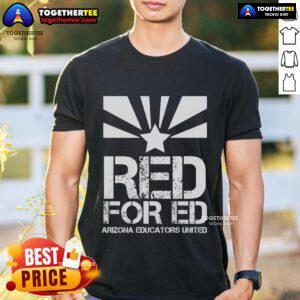 Official Vintage Red For Ed Arizona T-Shirt showcasing retro design and vibrant colors perfect for Arizona fans.
