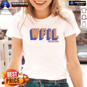 Original Wfil 56 Philadelphia Ladies Tee featuring a stylish design and comfortable fit for fans and fashion lovers.