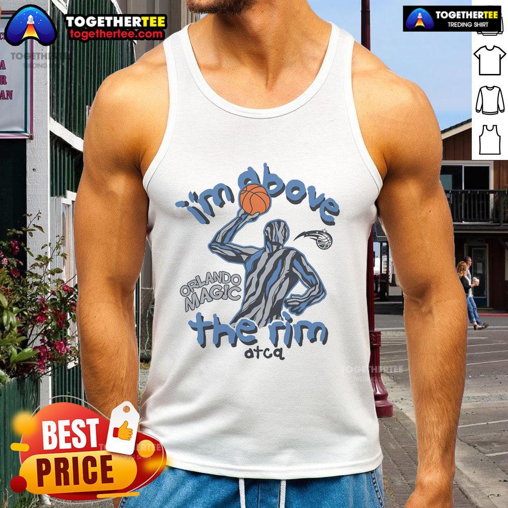 Premium A Tribe Called Quest X Orlando Magic tank top featuring 'I'm Above the Rim' design, perfect for music and sports fans.