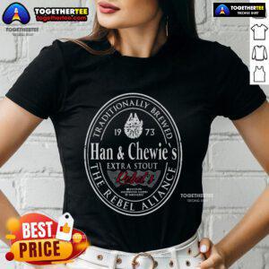 Premium Han Chewies Extra Stout Ladies Tee featuring a stylish design and comfortable fit for casual wear.