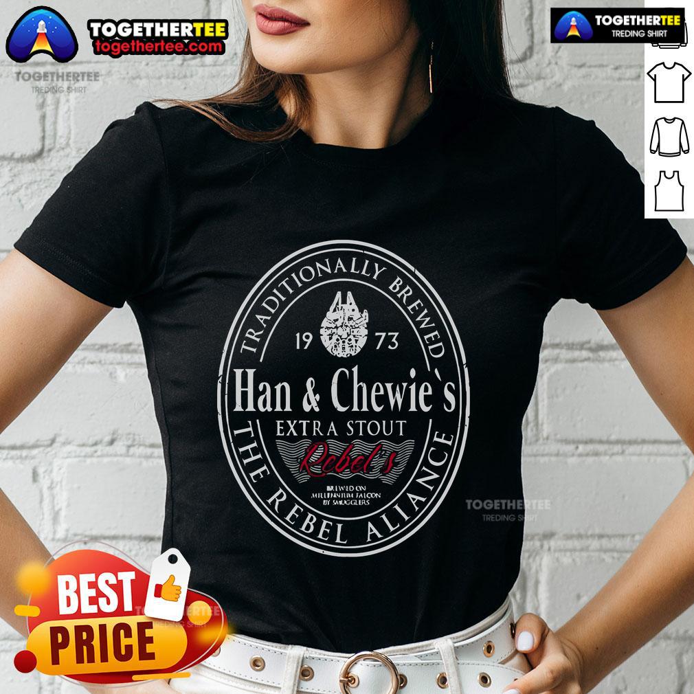 Premium Han Chewies Extra Stout Ladies Tee featuring a stylish design and comfortable fit for casual wear.
