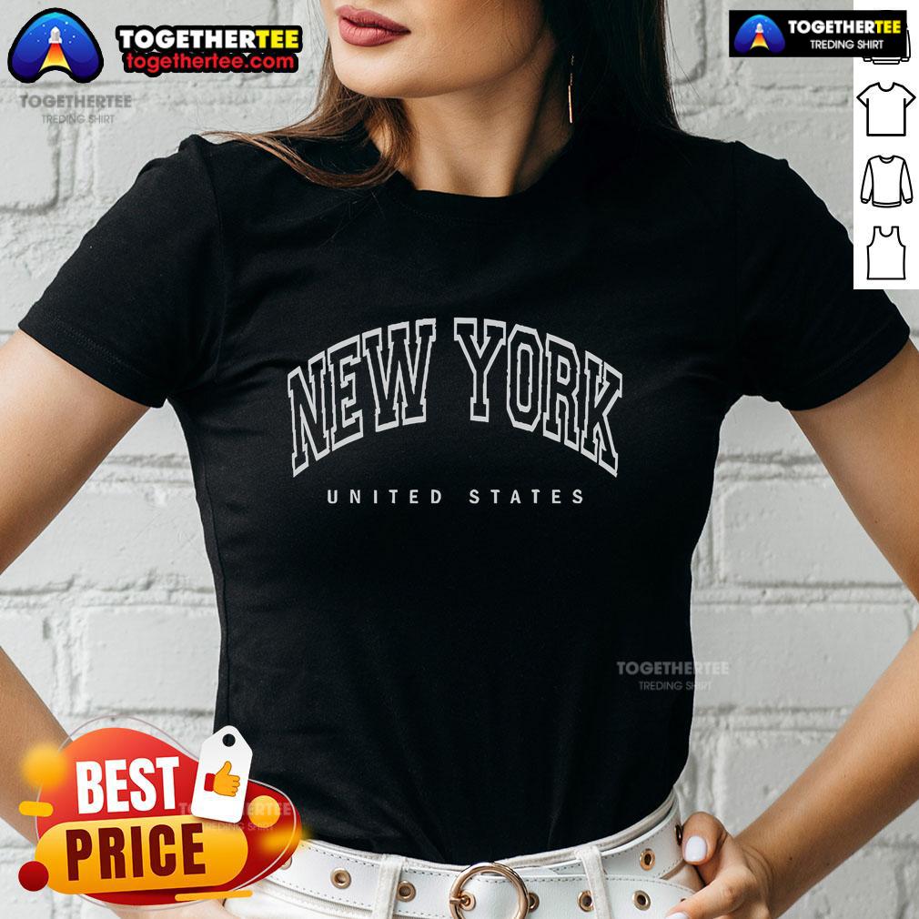 Premium New York City ladies tee featuring a stylish design, perfect for fashion enthusiasts and NYC lovers.