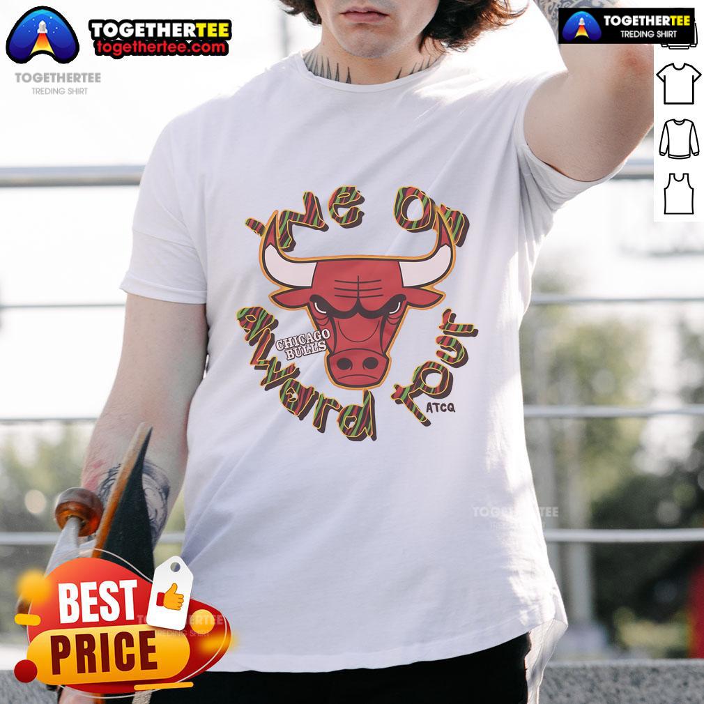Top A Tribe Called Quest X Chicago Bulls 'We On Award Tour' T-Shirt featuring vibrant graphics and iconic logos.