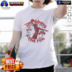 Alt Text: Top A Tribe Called Quest X Toronto Raptors I'M Above The Rim T-Shirt featuring bold graphics and vibrant colors.