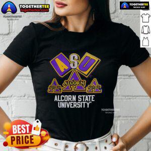 Top Alcorn State University Homecoming single jersey ladies tee in vibrant colors, perfect for game day and school spirit.