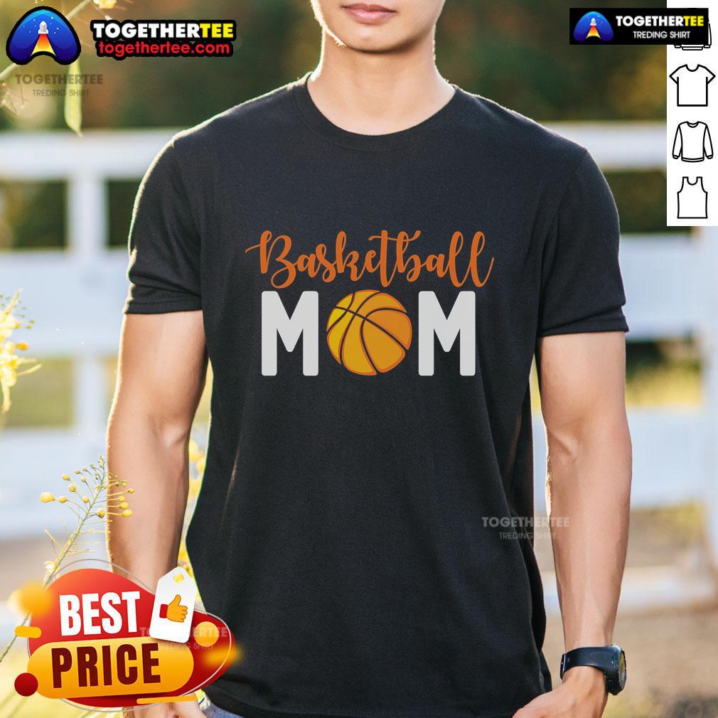 Top Awesome Basketball Mom T-Shirt showcasing a stylish design for proud basketball mothers supporting their kids.