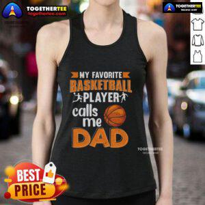 Top basketball player wearing a Father's Day basketball dad tank top, celebrating sports and fatherhood.