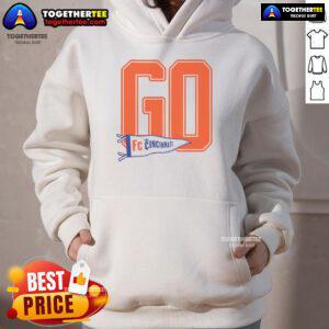 Top Go FC Cincinnati hoodie featuring team colors and logo, perfect for fans supporting Cincinnati soccer.