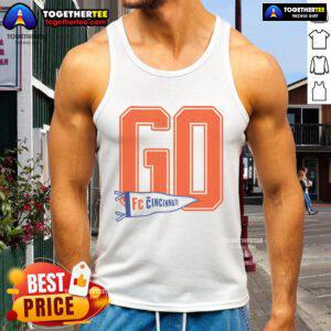 Top Go FC Cincinnati Tank Top - Stylish and comfortable tank top featuring the FC Cincinnati logo for fans.