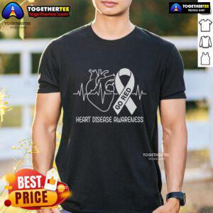 Top Go Red For Heart Disease Awareness T-Shirt featuring a bold red design promoting heart health and wellness.