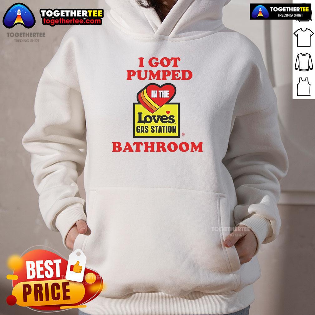Top Meth Syndicate hoodie displayed in a gas station bathroom, showcasing bold design and urban streetwear style.