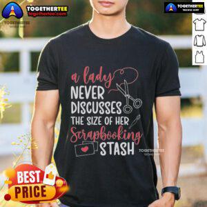 Top Scrapbooking Stash T-Shirt for passionate scrapbookers, featuring creative designs and vibrant colors.