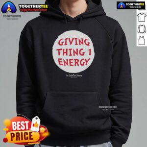 Alt Text: Cozy 'Top Thing 1 Energy' hoodie from The Children's Theatre, perfect for young fans and theater lovers.